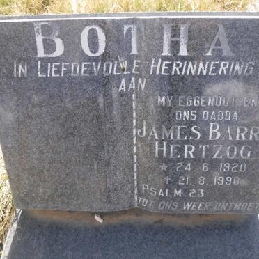 BOTHA James Barry Hertzog 1920-1990