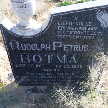 BOTMA Rudolph Petrus 1955-1996