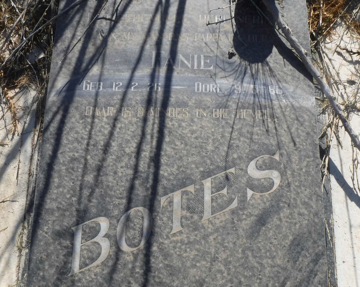 BOTES Fanie 1926-1986