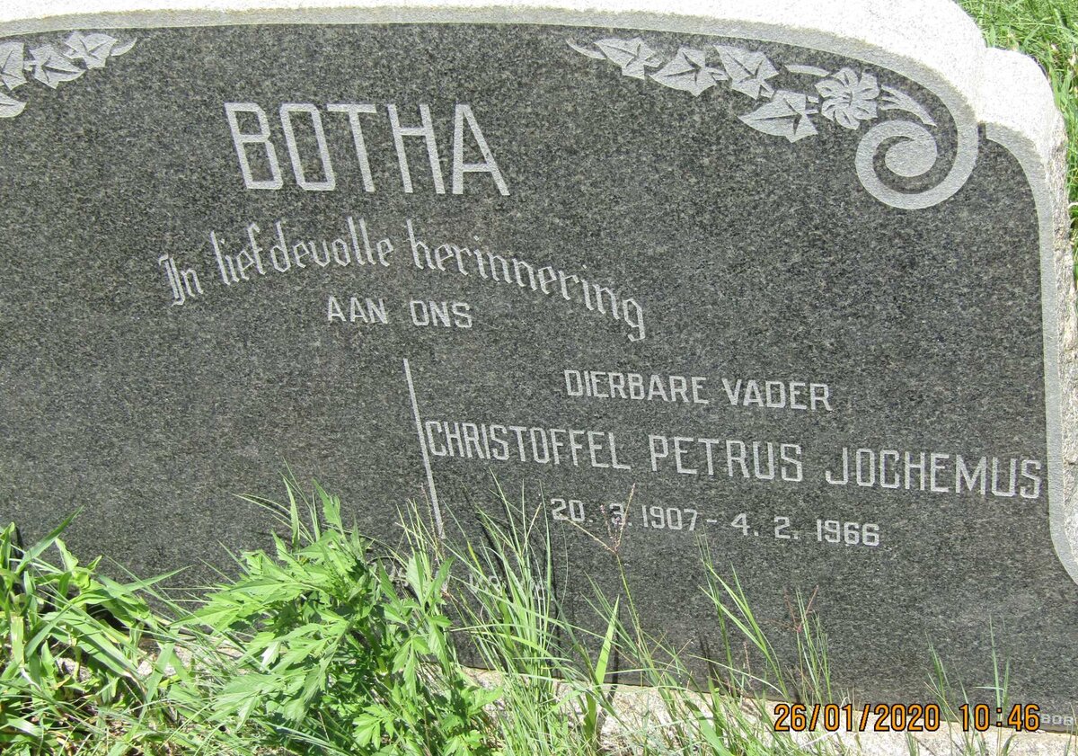 BOTHA Christoffel Petrus Jochemus 1907-1966