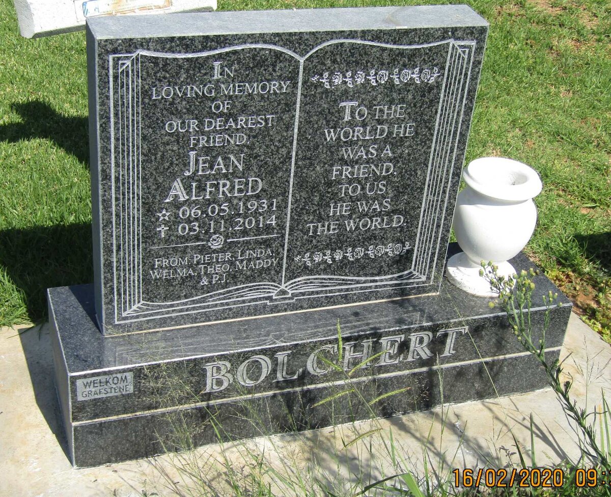 BOLCHERT Jean Alfred 1931-2014