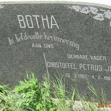 BOTHA Christoffel Petrus Jochemus 1907-1966