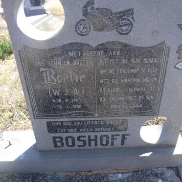 BOSHOFF W.J.A. 1963-1986