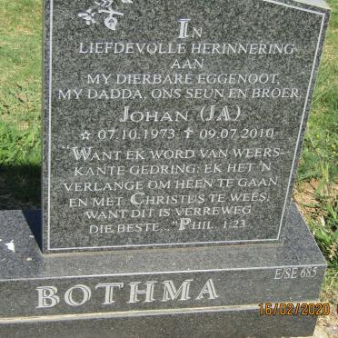 BOTHMA J.A. 1973-2010