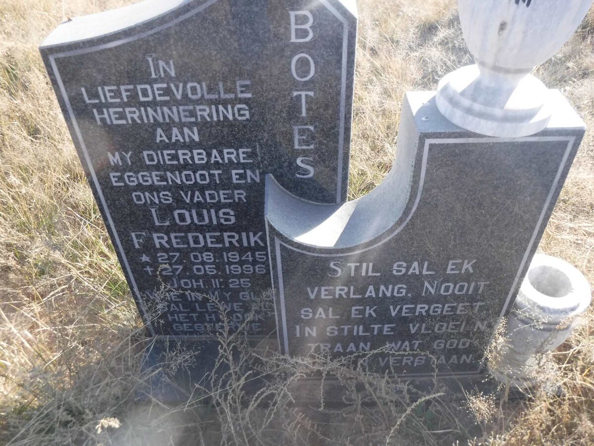 BOTES Louis Frederik 1945-1996