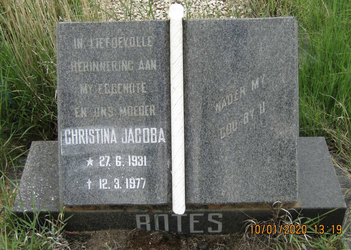 BOTES Christina Jacoba 1931-1977
