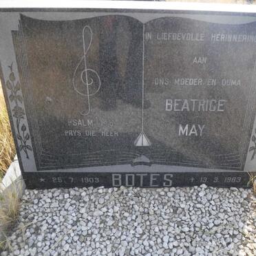 BOTES Beatrice May 1903-1983