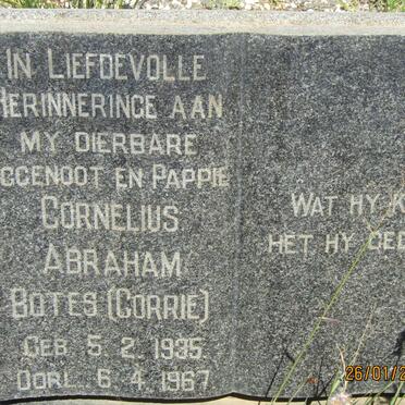 BOTES Cornelius Abraham 1935-1967