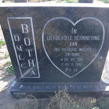 BOTHA D.M.L.C. 1916-1997