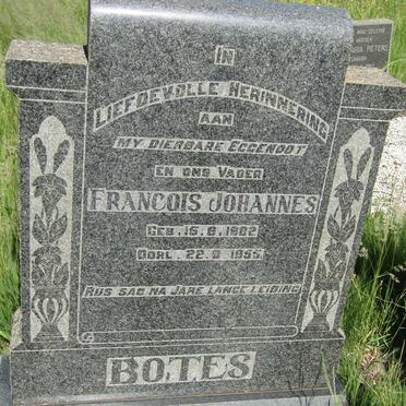 BOTES Francois Johannes 1882-1955