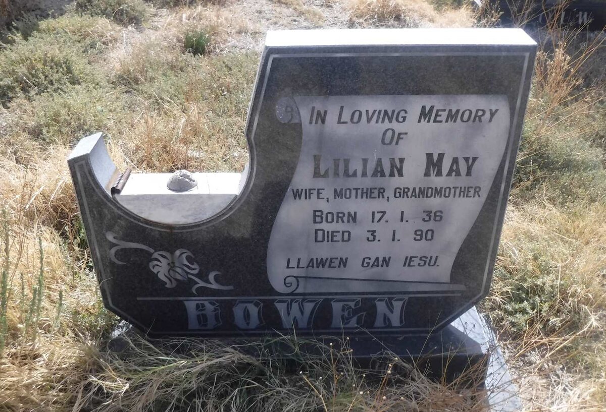 BOWEN Lilian May 1936-1990