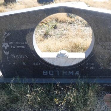 BOTHMA Jan 1922-1983 &amp; Maria 1927-