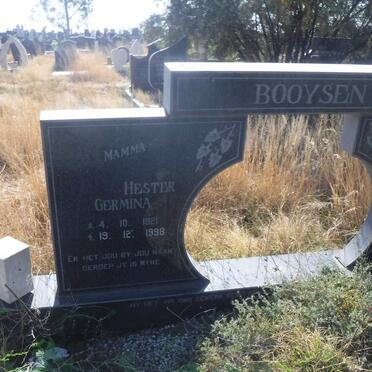 BOOYSEN Gideon Jacobus 1915-1987 &amp; Hester Germina 1921-1998