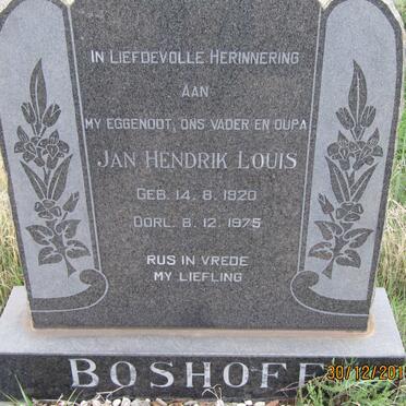 BOSHOFF Jan Hendrik Louis 1920-1975