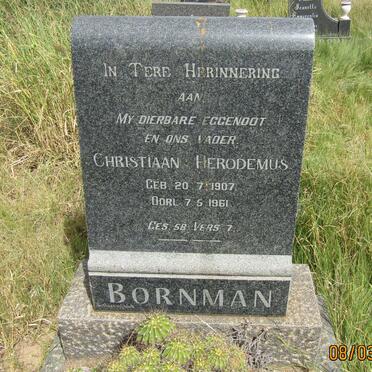 BORNMAN Christiaan Herodemus 1907-1961