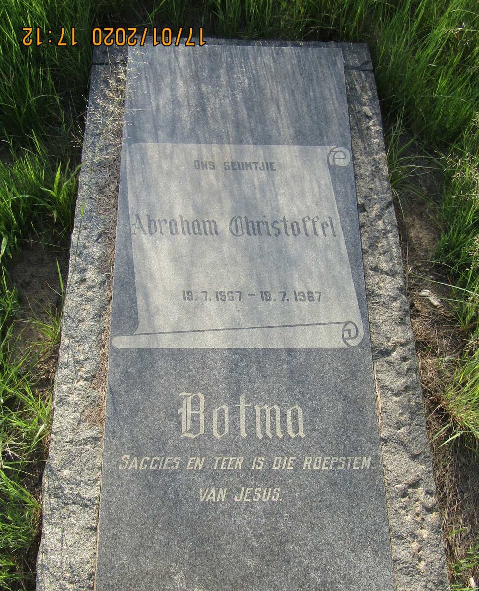 BOTMA Abraham Christoffel 1967-1967