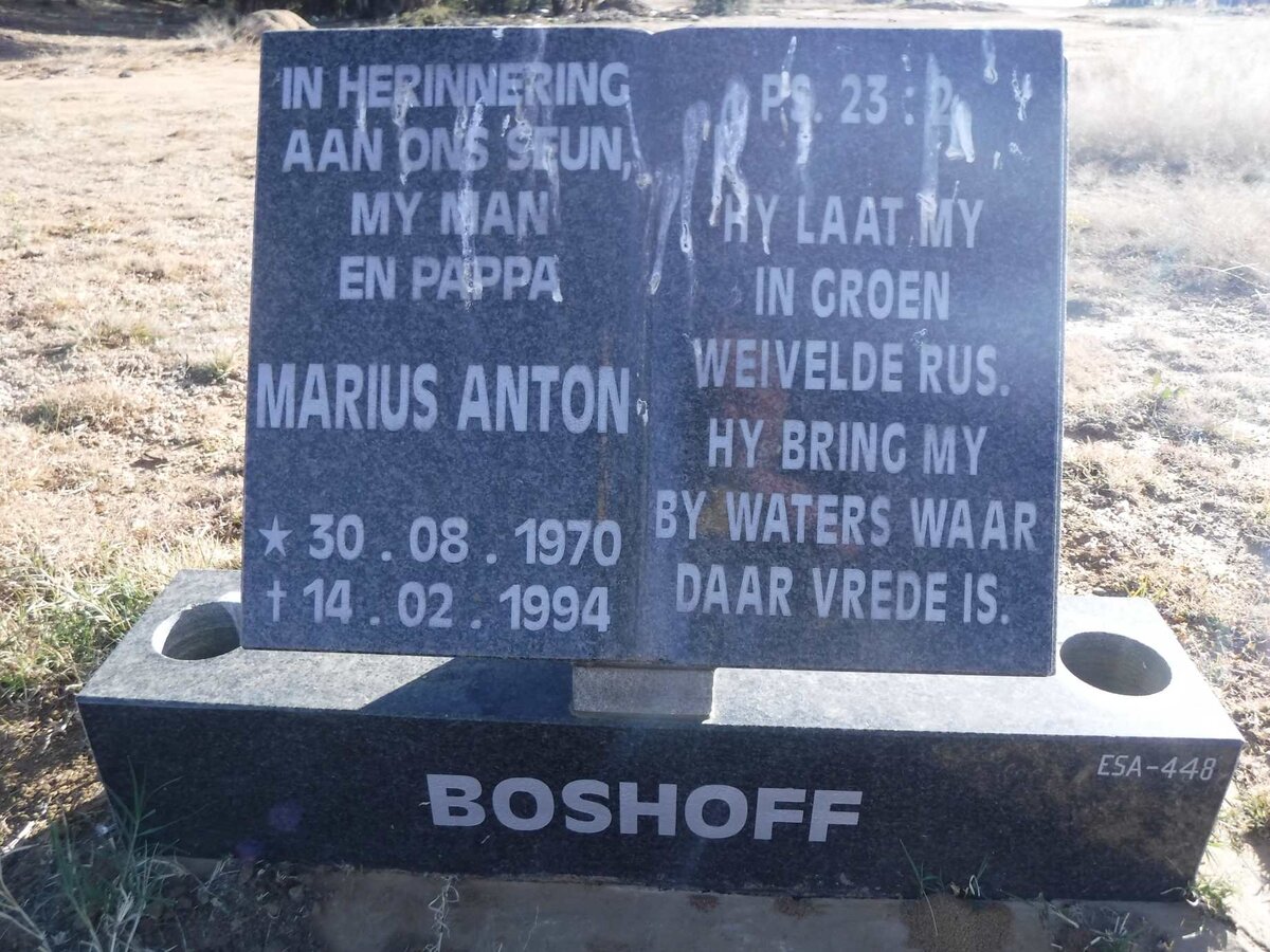 BOSHOFF Marius Anton 1970-1994