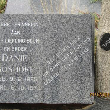 BOSHOFF Danie 1955-1973