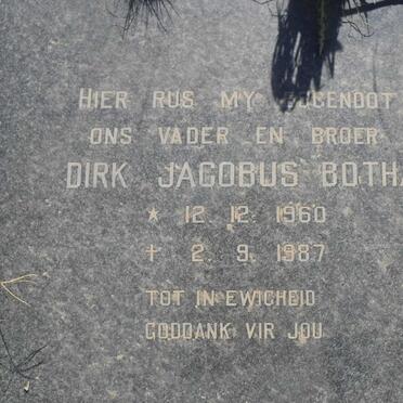 BOTHA Dirk Jacobus 1960-1987