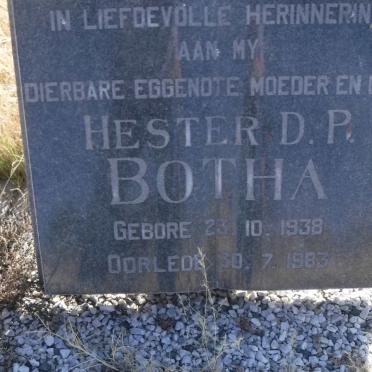 BOTHA Hester D.P. 1938-1983