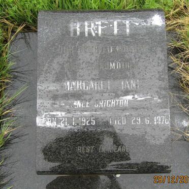 BRETT Margaret Jane nee CRICHTON 1925-1976