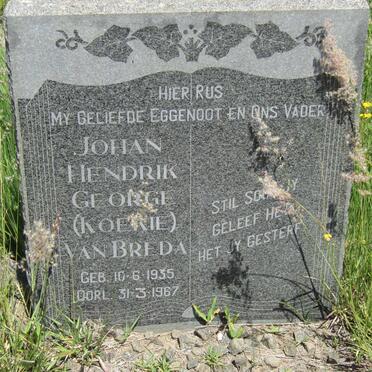 BREDA Johan Hendrik George, van 1935-1967