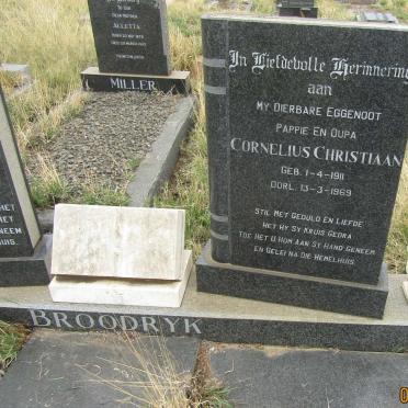 BROODRYK Cornelius Christiaan 1911-1969 &amp; Catharina Magdalena V.D. MERWE 1911-1990