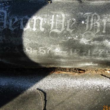 BRUIN Poon, de 1924-2001 :: DE BRUIN Andre 1952-1969 :: DE BRUIN Deon 1957-1979