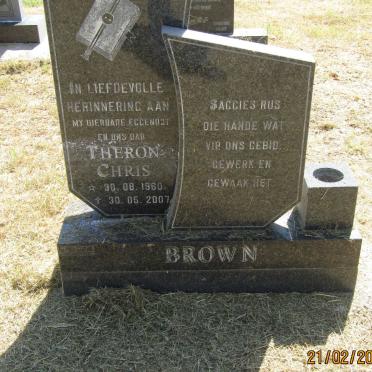 BROWN Theron Chris 1960-2007