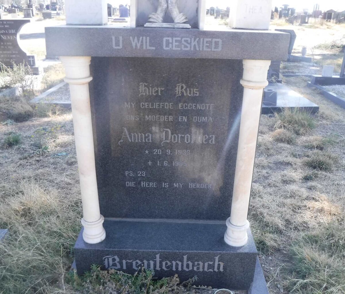 BREYTENBACH Anna Dorothea 1933-1985