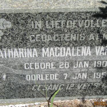 BREDA Catharina Magdalena, van 1902-1956