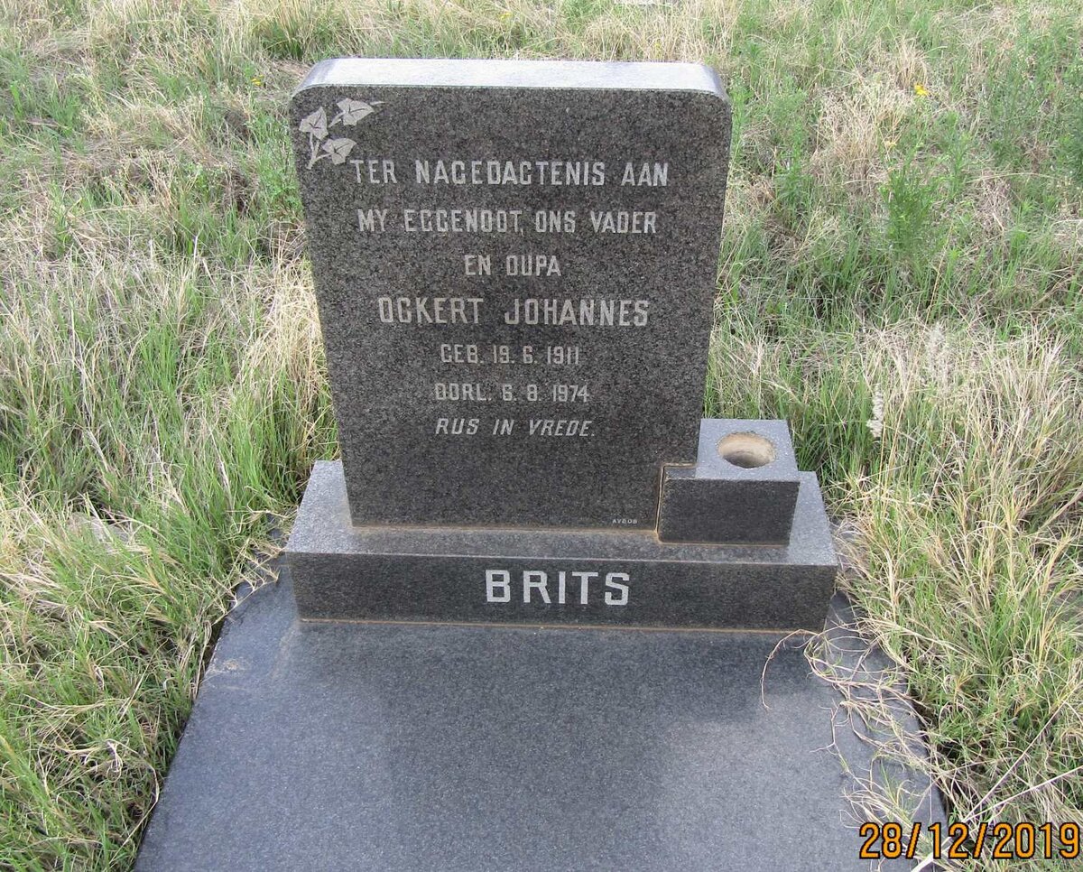 BRITS Ockert Johannes 1911-1974