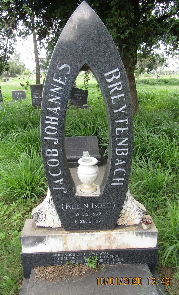 BREYTENBACH Jacob Johannes 1952-1977