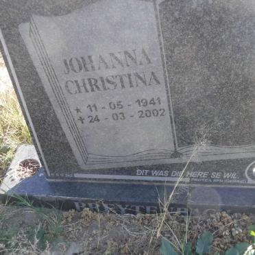 BREYTENBACH Johanna Christina 1941-2002
