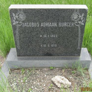 BURGER Jacobus Adriaan 1903-1979