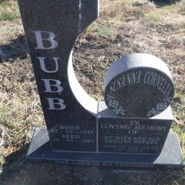 BUBB Susanna Cornelia 1917-1997