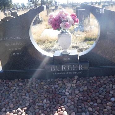 BURGER Jacobus Henderik 1956-1979 &amp; Annita Catharina Maria GROBLER 1955-2007