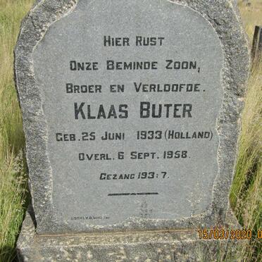 BUTER Klaas 1933-1958