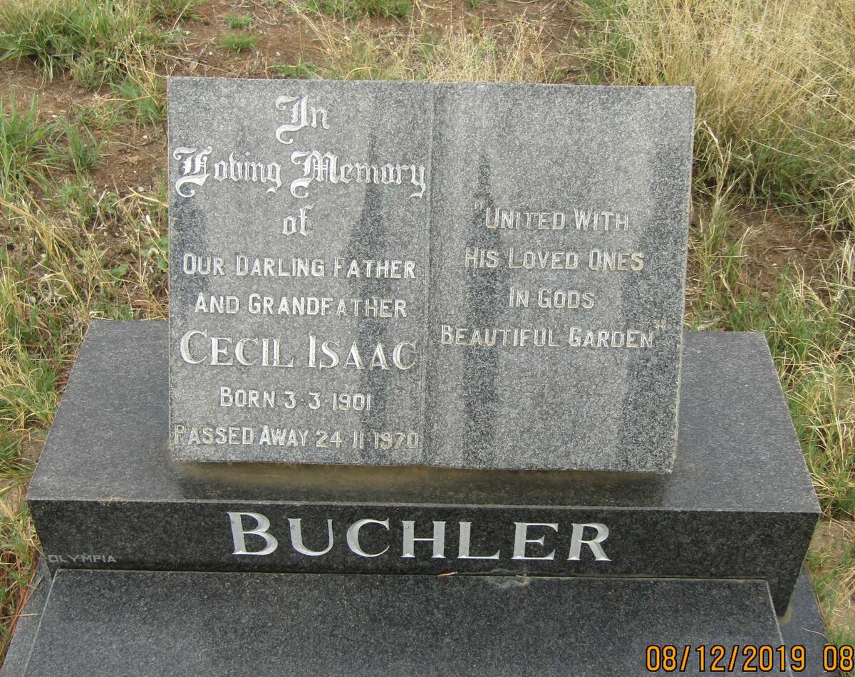 BUCHLER Cecil Isaac 1901-1970