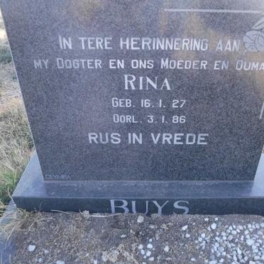 BUYS Rina 1927-1986
