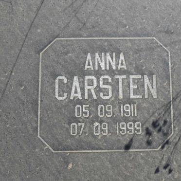 CARSTEN Anna 1911-1999