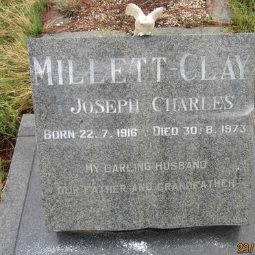 CLAY Joseph Charles, MILLETT 1916-1973