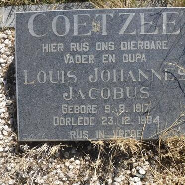 COETZEE Louis Johannes Jacobus 1917-1984