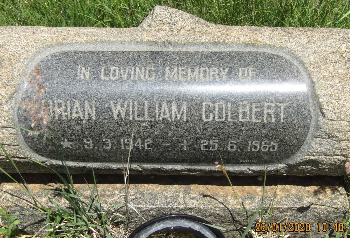 COLBERT Brian William 1942-1965