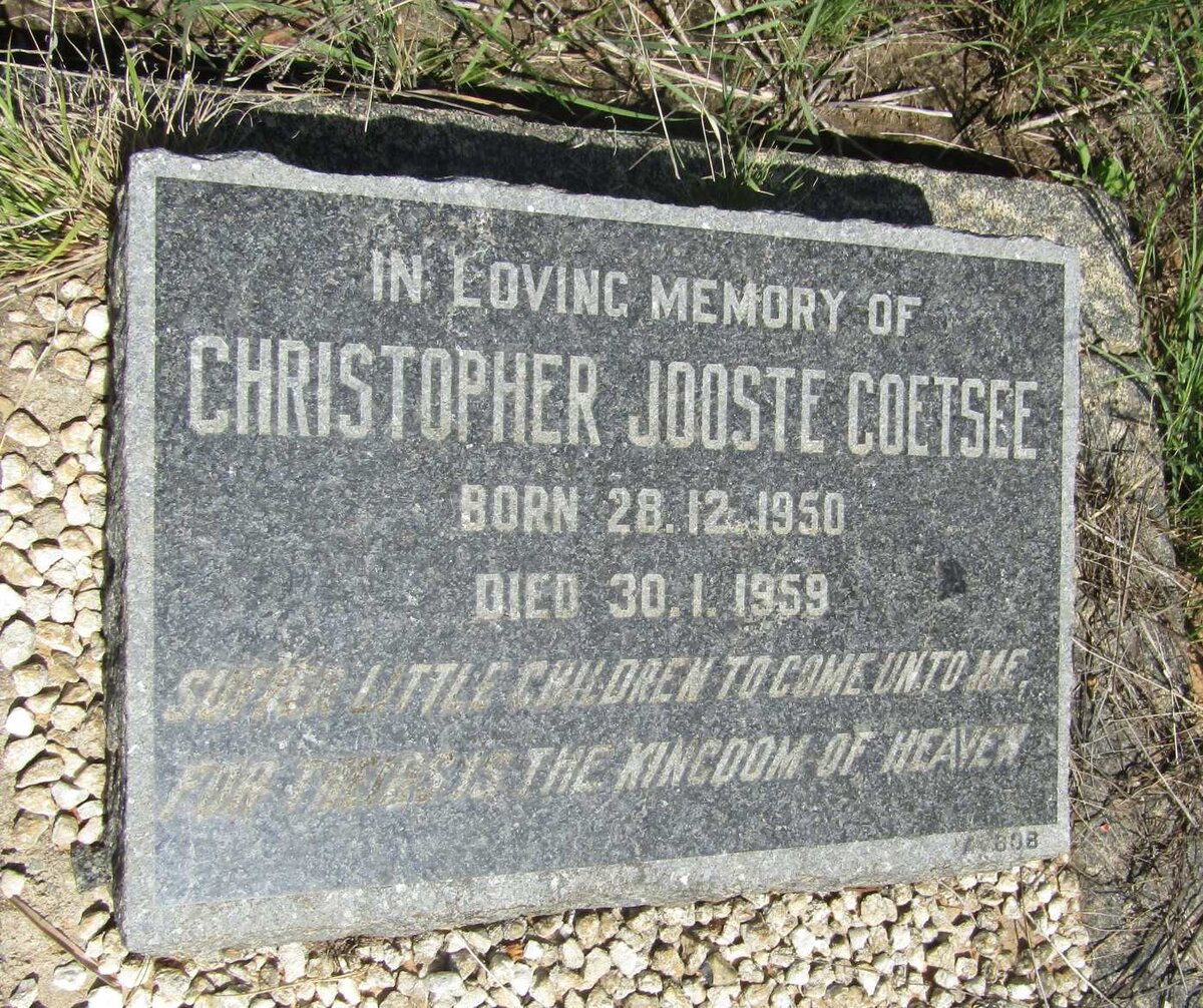 COETSEE Christopher Jooste 1950-1959