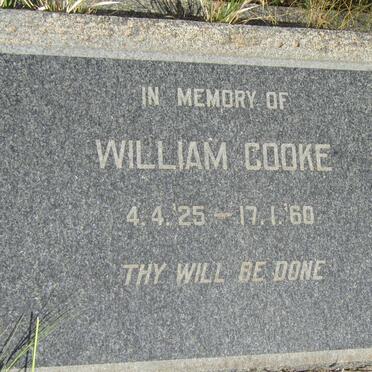 COOKE William 1925-1960