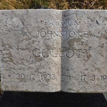 COLLOTY Patrick Johnstone 1932-1986