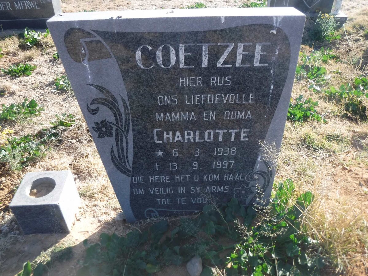 COETZEE Charlotte 1938-1997