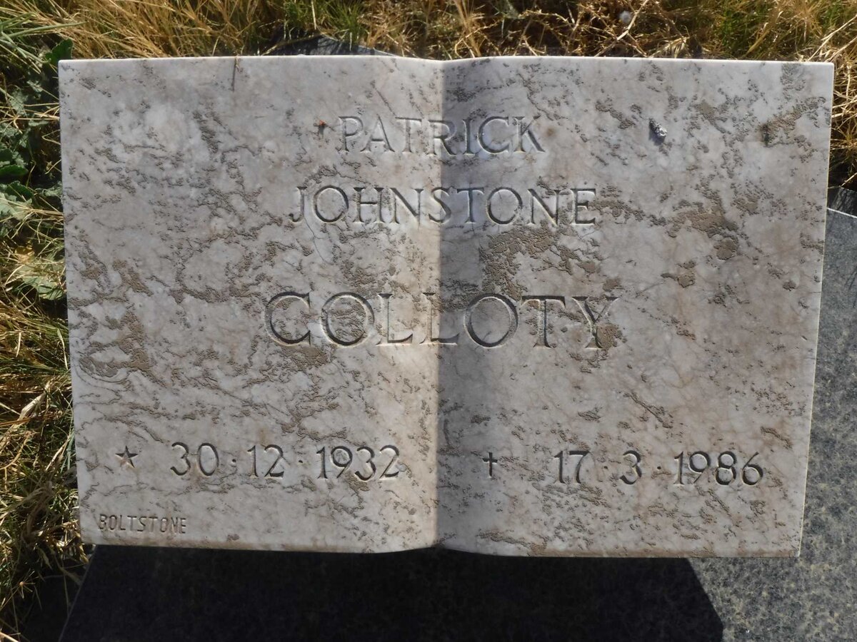 COLLOTY Patrick Johnstone 1932-1986