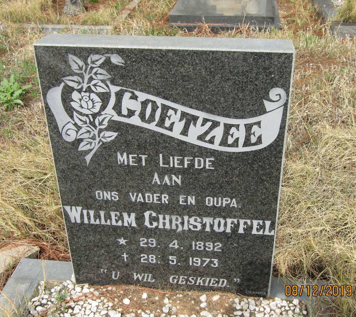 COETZEE Willem Christoffel 1892-1973
